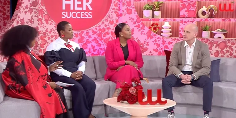 Rorisang Thandekiso and Mohau Pheko Leteka in conversation on a stage during the She Owns Her Success Workshop.