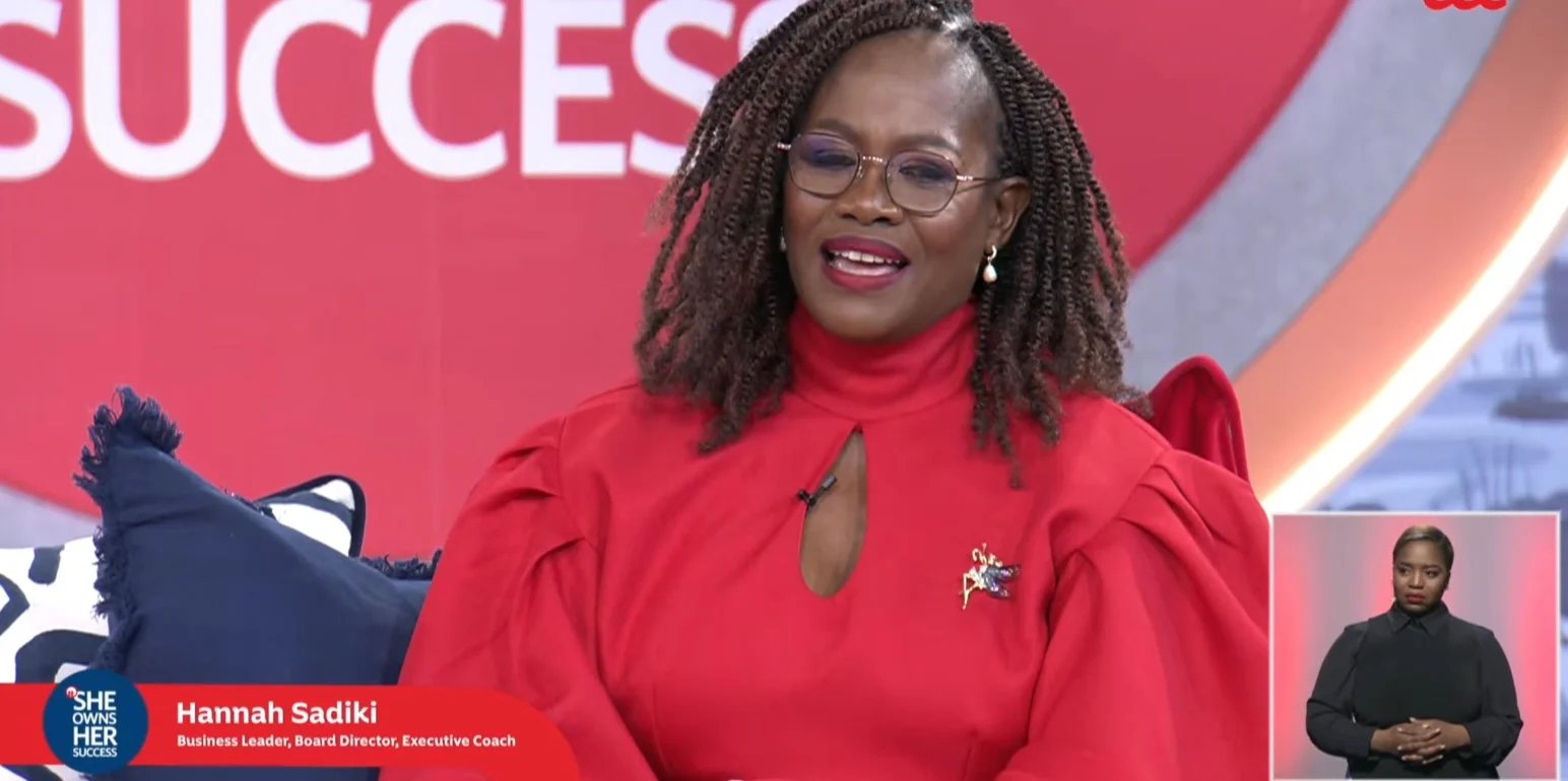 Hannah Sadiki in conversation with other panelists about the importance of having a financial adviser that understands women’s unique needs and challenges. 