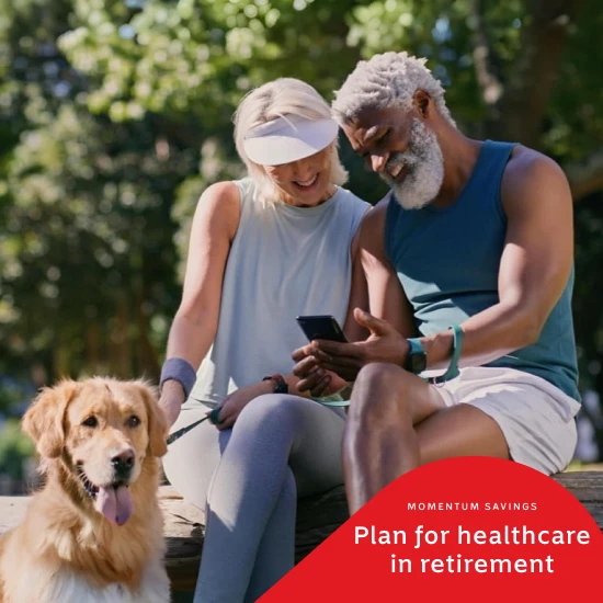A retired couple who are enjoying a worry-free retirement after retirement healthcare planning with an Investo Retirement annuity.