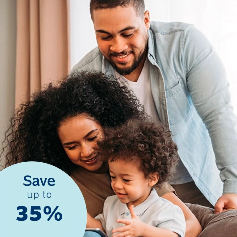 Mom and dad enjoying quality time with their young son.