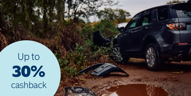 Two cars that have been involved in a car accident.