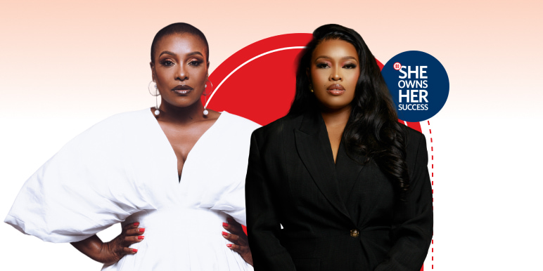 Zandi Nhlapo and Ntando Zikalala, guest speakers at #SheOwnsHerSuccess workshop 2025 and South African media personalities.